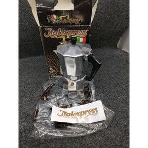 Pezzetti Espresso Italexpress Stove Top Coffee Maker Pot 6 Cup Made In Italy